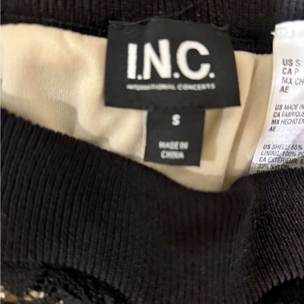 INC International Concepts Black Lace Flare Pants - Picture 5 of 5